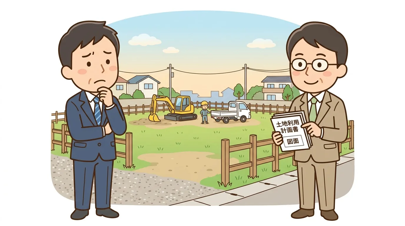 郊外の土地活用相談シーン