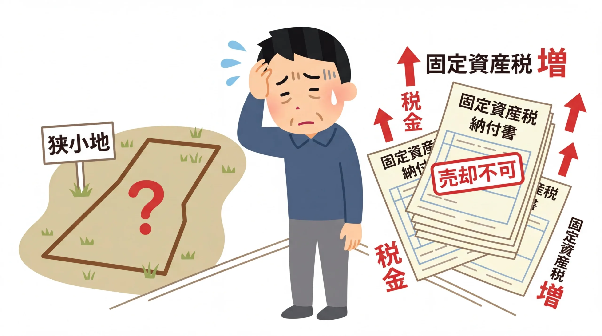 狭小・変形地で困っている・固定資産税負担