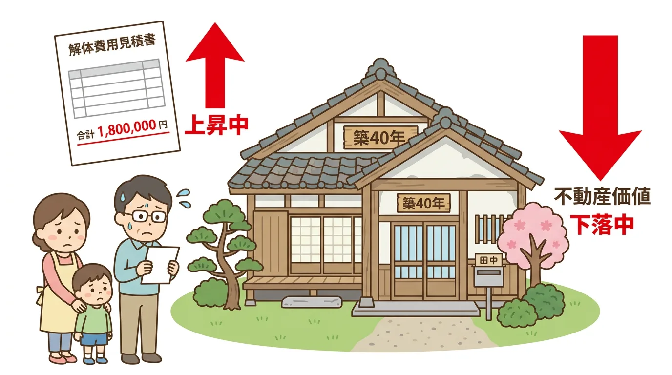 築古物件の課題イメージ