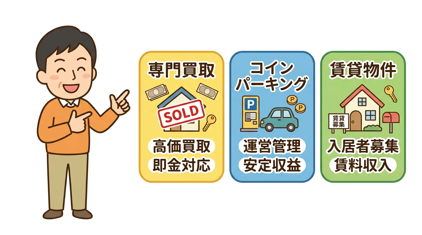 3つの選択肢イメージ