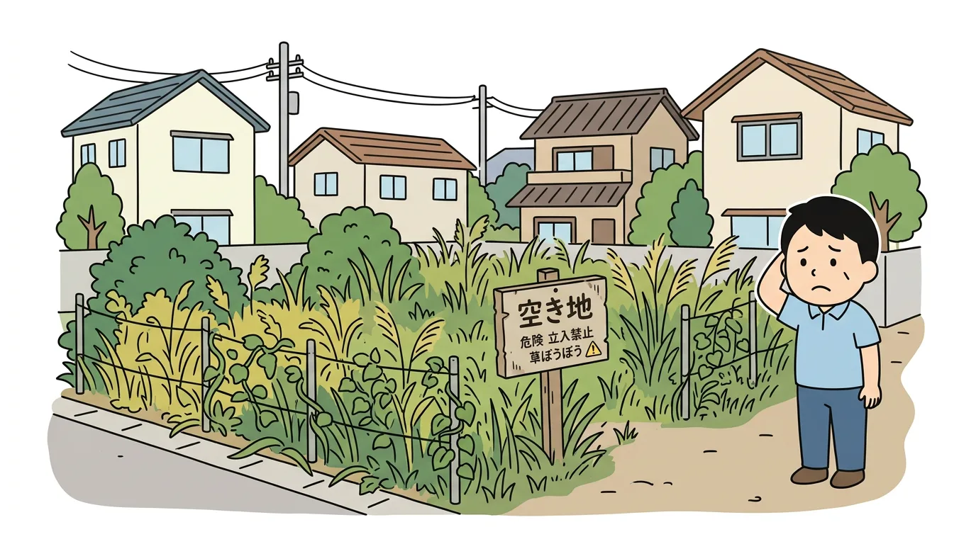 放置された土地
