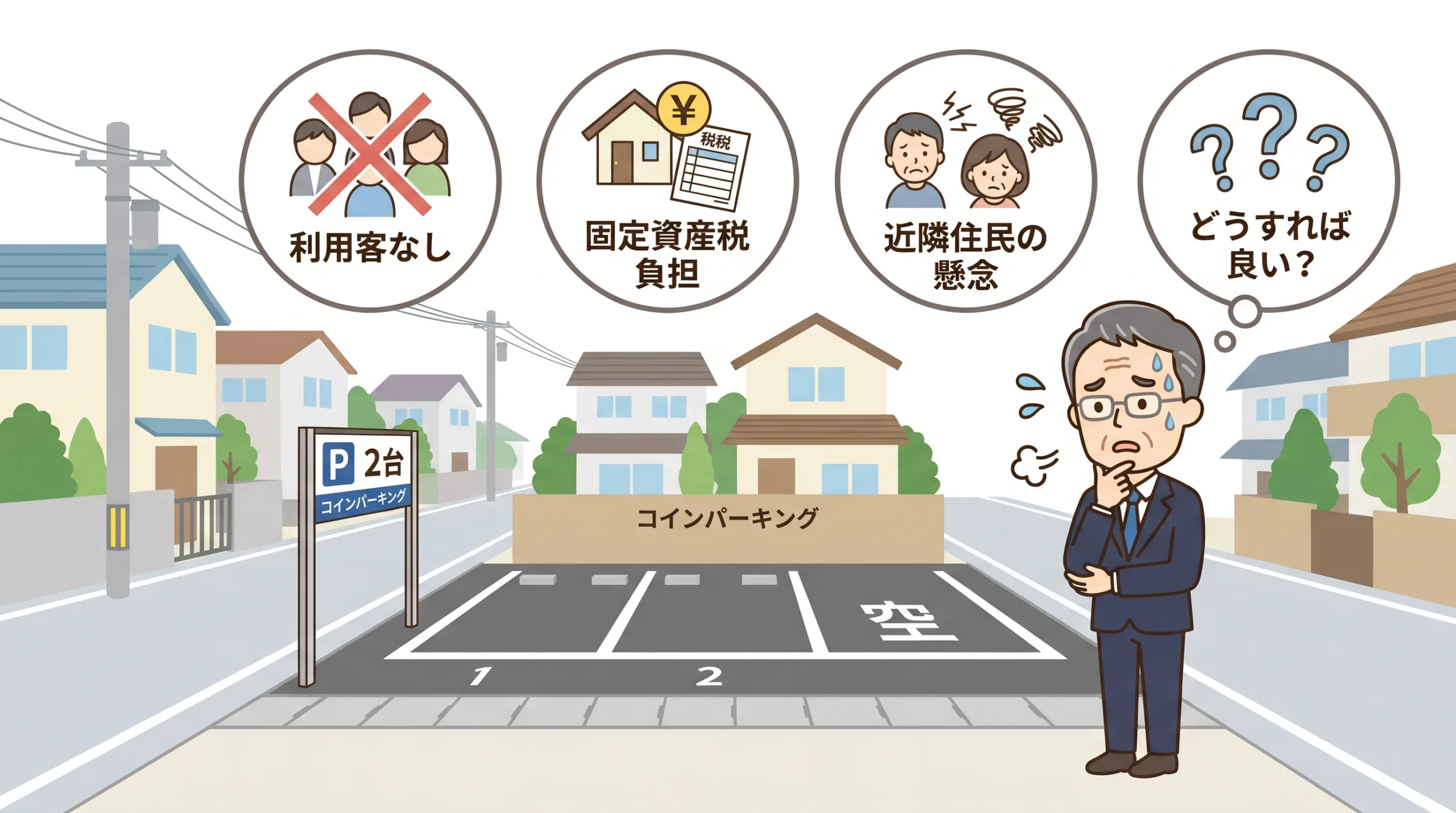 空きスペースの集客や固定資産税に悩むオーナー
