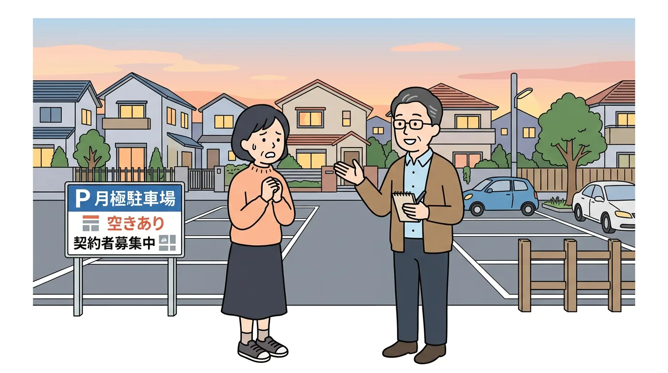 住宅街のコインパーキングでクレーム対応に悩むオーナーとアドバイザー