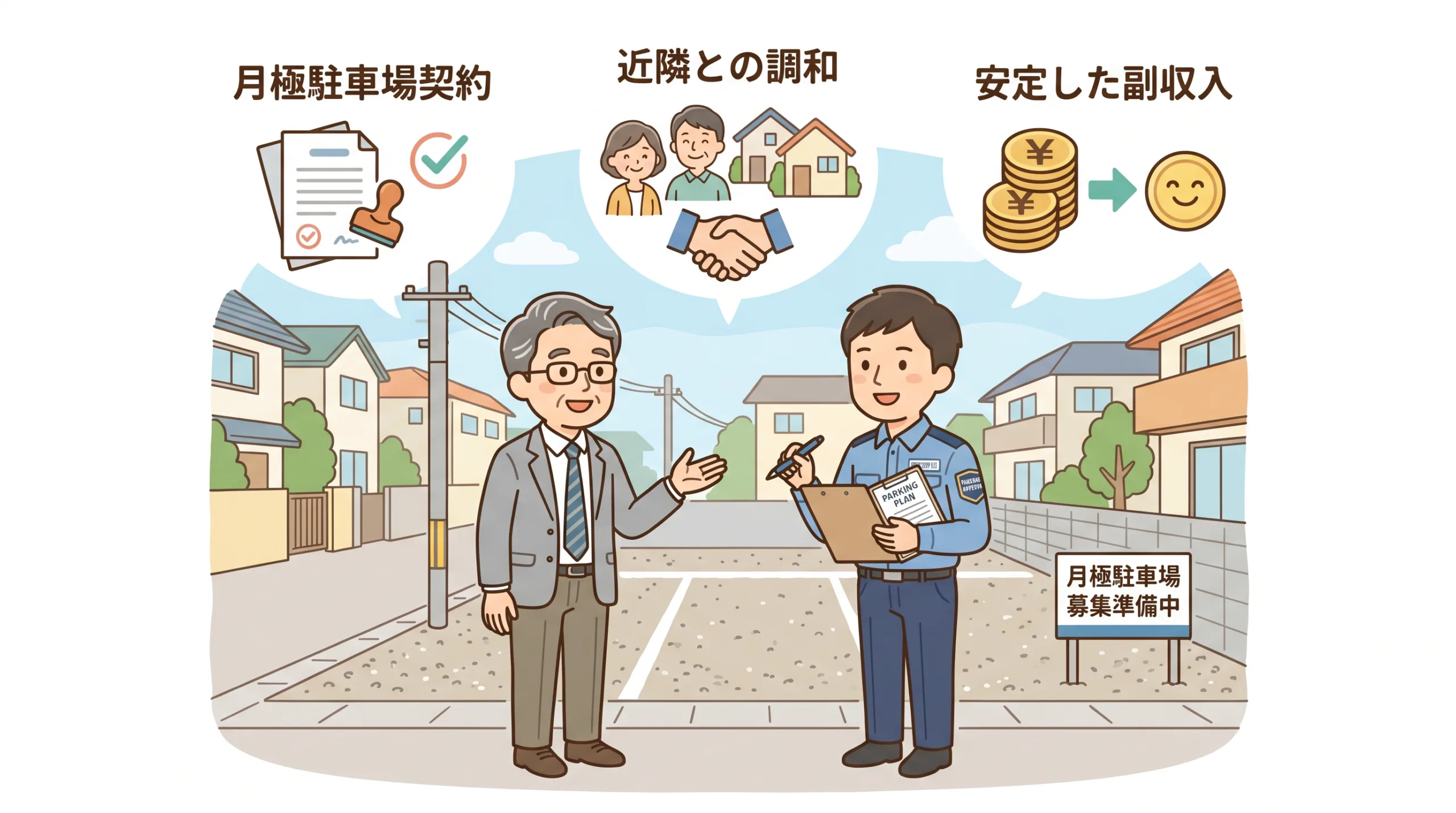 自宅の空きスペース活用についてアドバイザーに相談する男性